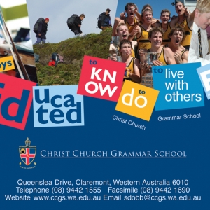 Advertising Example Christ Church Grammar School