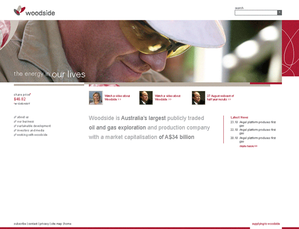 Woodside Website Design Example Perth