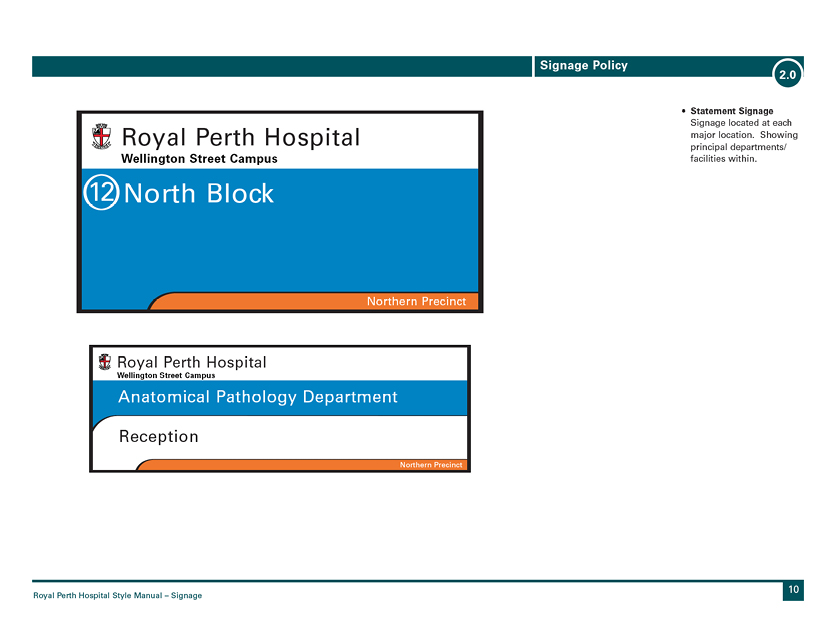 Royal Perth Hospital Signage Style Guides Perth