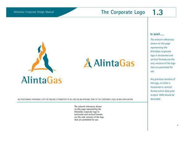 Alinta Gas Style Guide Design Perth