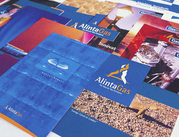 Alinta Gas Visual Branding Design Perth