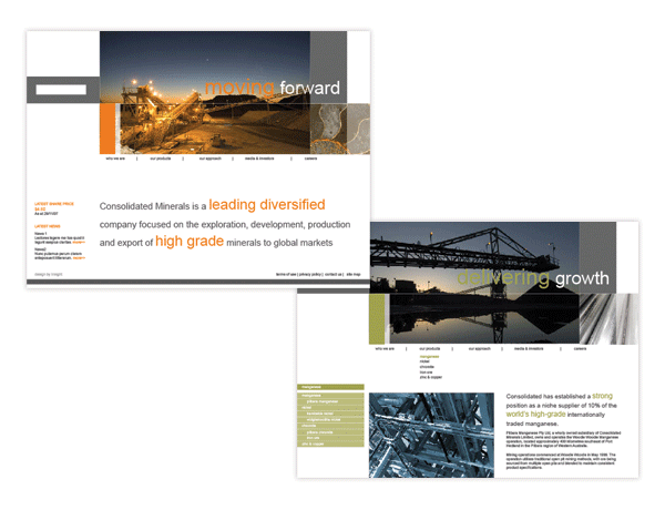 Consolidated Minerals Visual Branding Design Perth