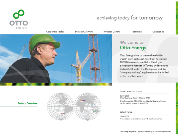 Otto Website Design Example Perth