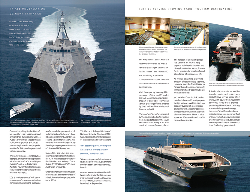 Austal Ships Brochure & Newsletter Design
