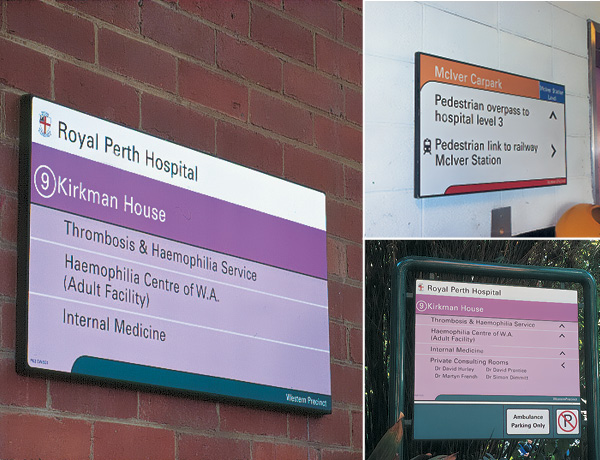 Royal Perth Hospital Signage Display
