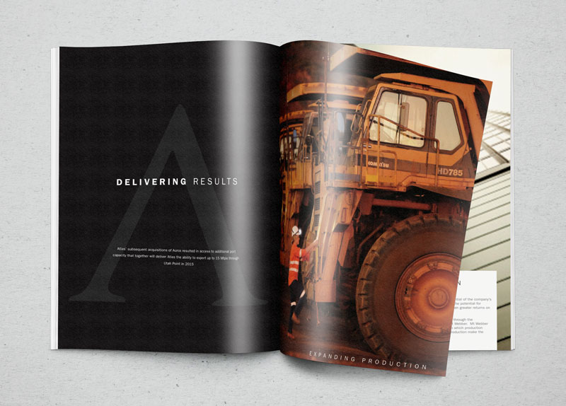 Atlas Iron Annual Report Design Perth