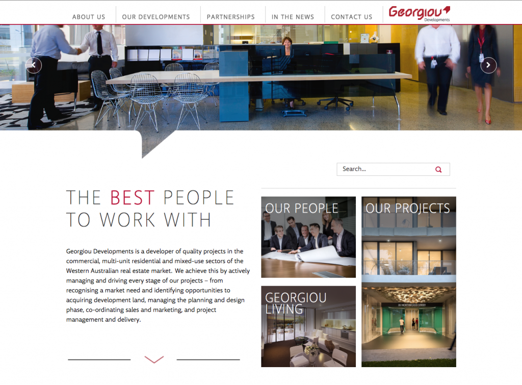 Georgiou Website Design Example Perth
