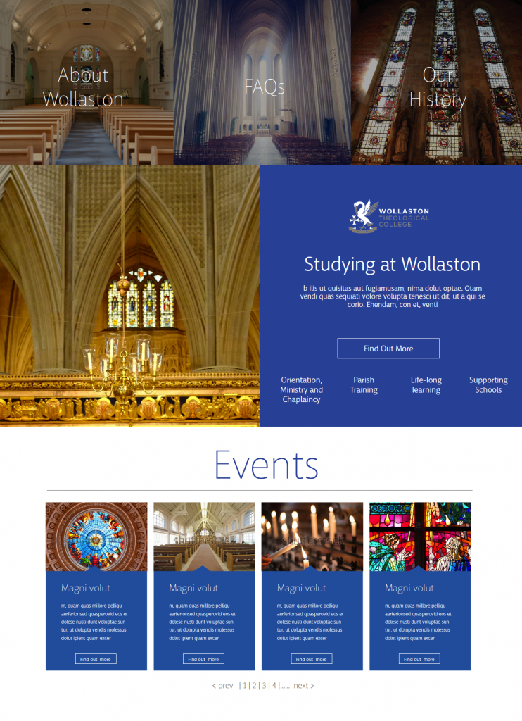 Wollaston Theological College Website Design Example Perth